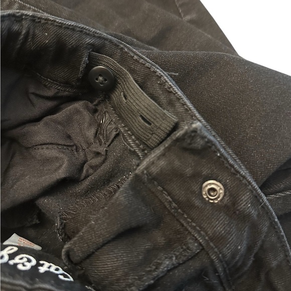 Cat & Jack Girls 12 Blue Straight Jeans and Girls 12 Black Skinny Jeans BUNDLE! - Picture 12 of 13